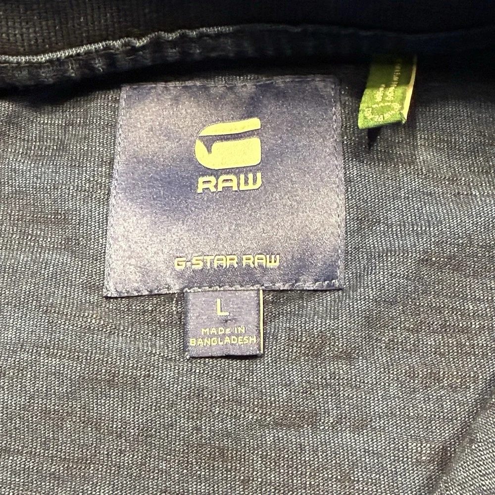 G-Star Raw Men's Navy Polo Shirt in Large